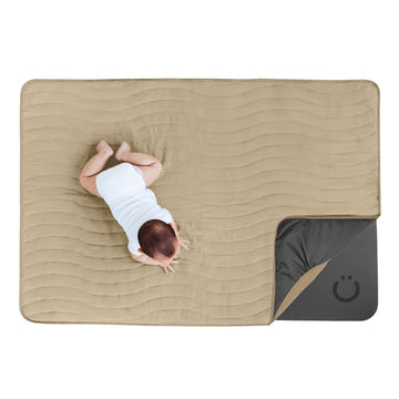 Ubbi Baby Floor Mat, Thick And Comfortable 40.5 X 57 Padded Play Mat For Babies And Toddlers, Detachable Cotton Muslin Cover, Ma