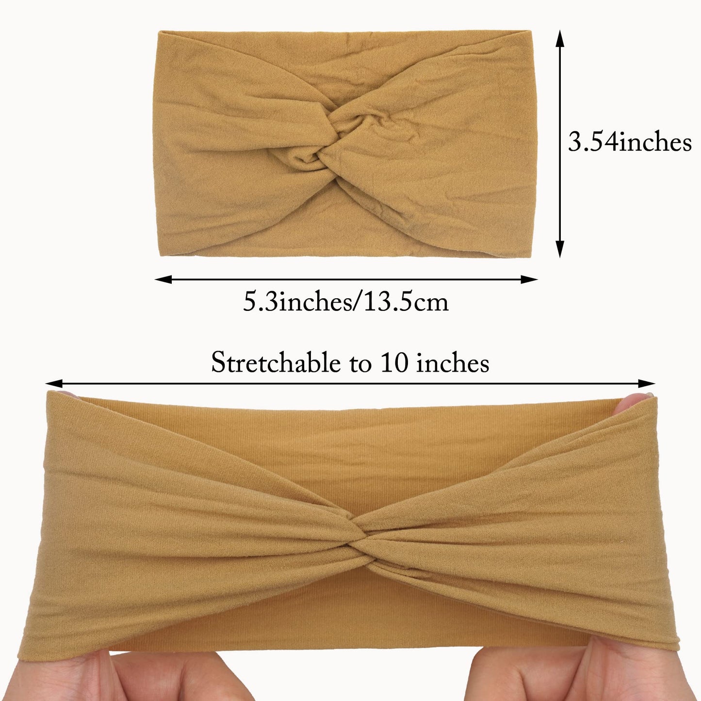 Bbgifts 15Pcs Baby Nylon Headbands 5 Inches Handmade Cross Elastic Headbands For Baby Girls Newborn Infant Toddlers Kids
