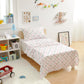 Amazon Basics Kid'S Soft Easy-Wash Lightweight Microfiber 3-Piece Sheet Set, Toddler, Pink Kitties