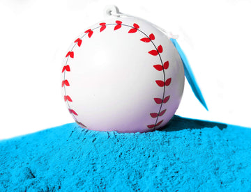 J&M Gender Reveal Baseball For Baby Showers And Reveal Parties - 100% All Natural Holi Powder (Blue)