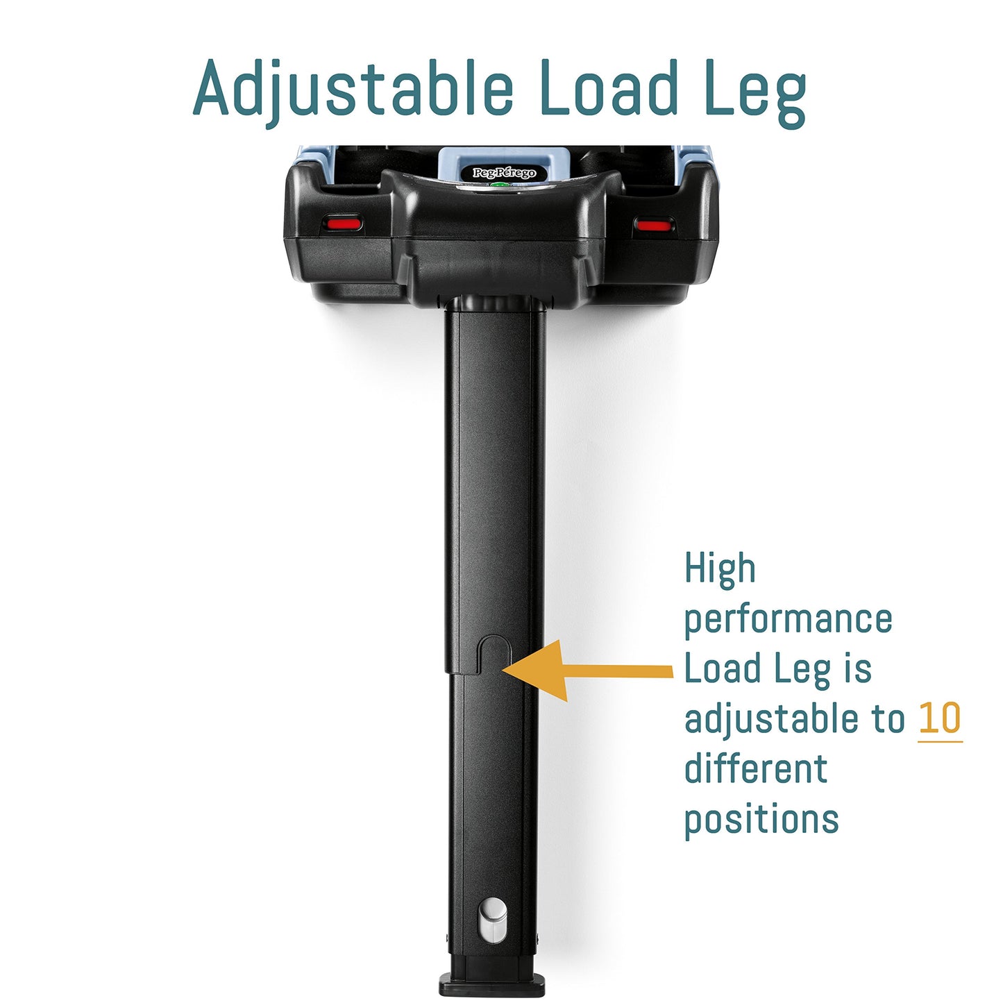 Peg Perego Primo Viaggio Nido Car Seat Base With Load Leg, Black