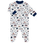 Gerber Nfl Denver Broncos 3 Pack Bodysuit Sleep N Play Footie Cap Registry Gift Set, Blue/White/Orange Denver Broncos, 3-6M