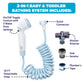 Playtex Baby 2-in-1 Shower Sprayer for Baby and Toddler Bath Time, Blue/White, 10-foot Hose