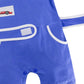 Stylesilove Baby Boy Short Sleeves Chic Car Racer Cotton Romper Halloween Baby Boy Clothes (Blue, 95/18-24 Months)
