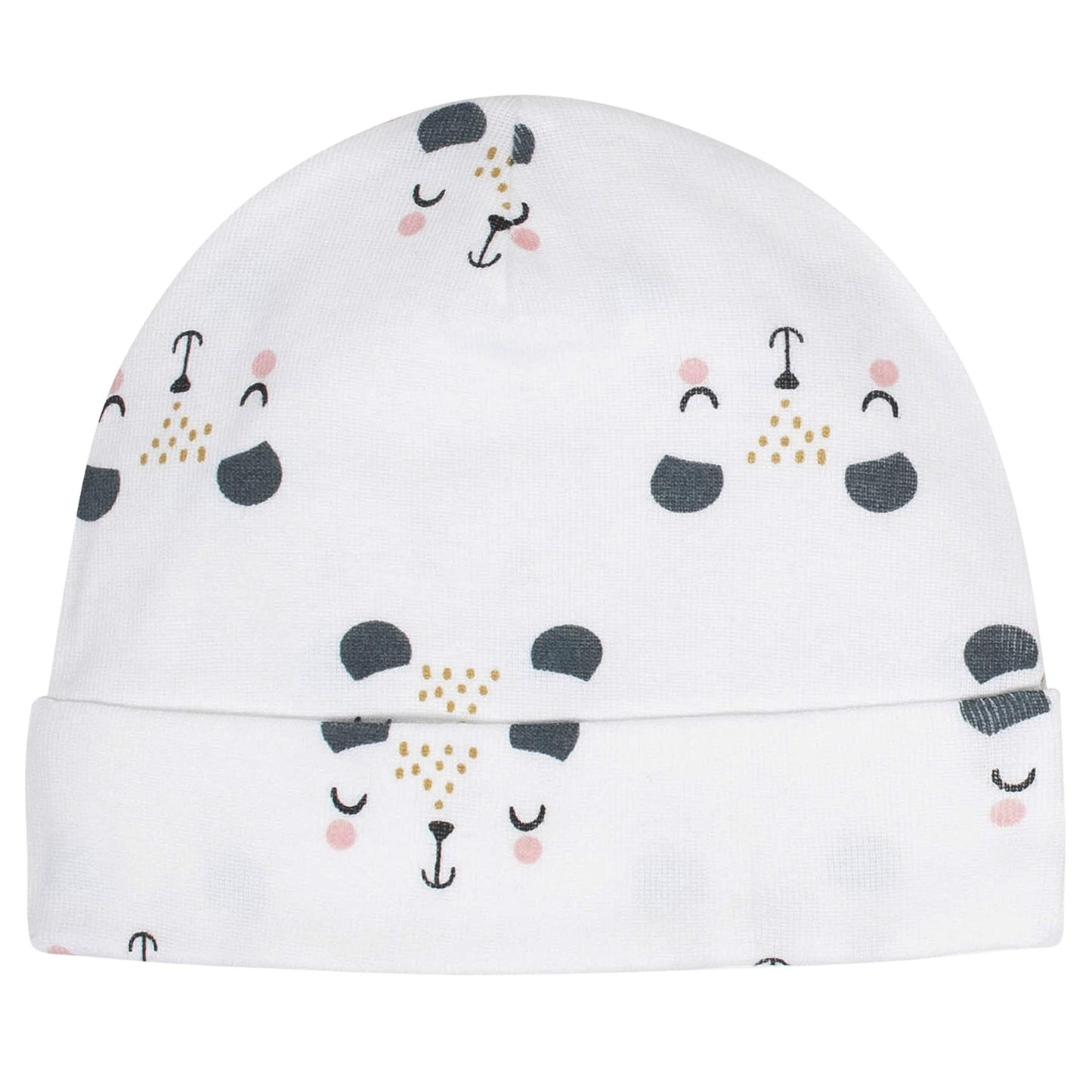 Gerber Baby Girls Cap And Mitten Sets 8Pc Pink Bear 0-3 Months