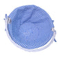 Krzil Easter Basket Gift Basket Oval Willow Round Wicker Storage Basket With One Drop Down Handle Fabric Cotton Linen For Office