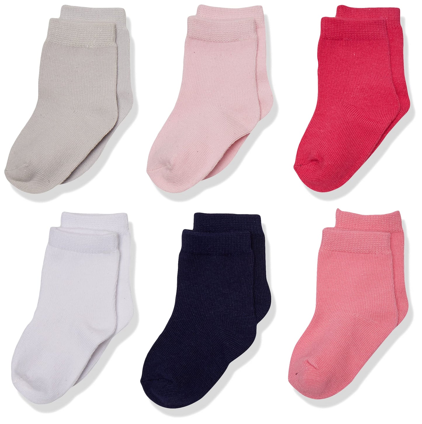 Luvable Friends Unisex Baby Newborn And Baby Socks Set, Girl, 0-6 Months
