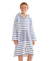 Sammimis Swim Suit Cover Up - Menorca - Kids Beach Towel With Hood, Zipper, Pockets, Long Sleeves & Terry Lining - Boys & Girls