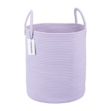 Xuanguo Rope Laundry Basket Hamper For Clothes Woven Storage Basket For Living Room Bedroom Boho Tall Rope Baskets For Blanket T