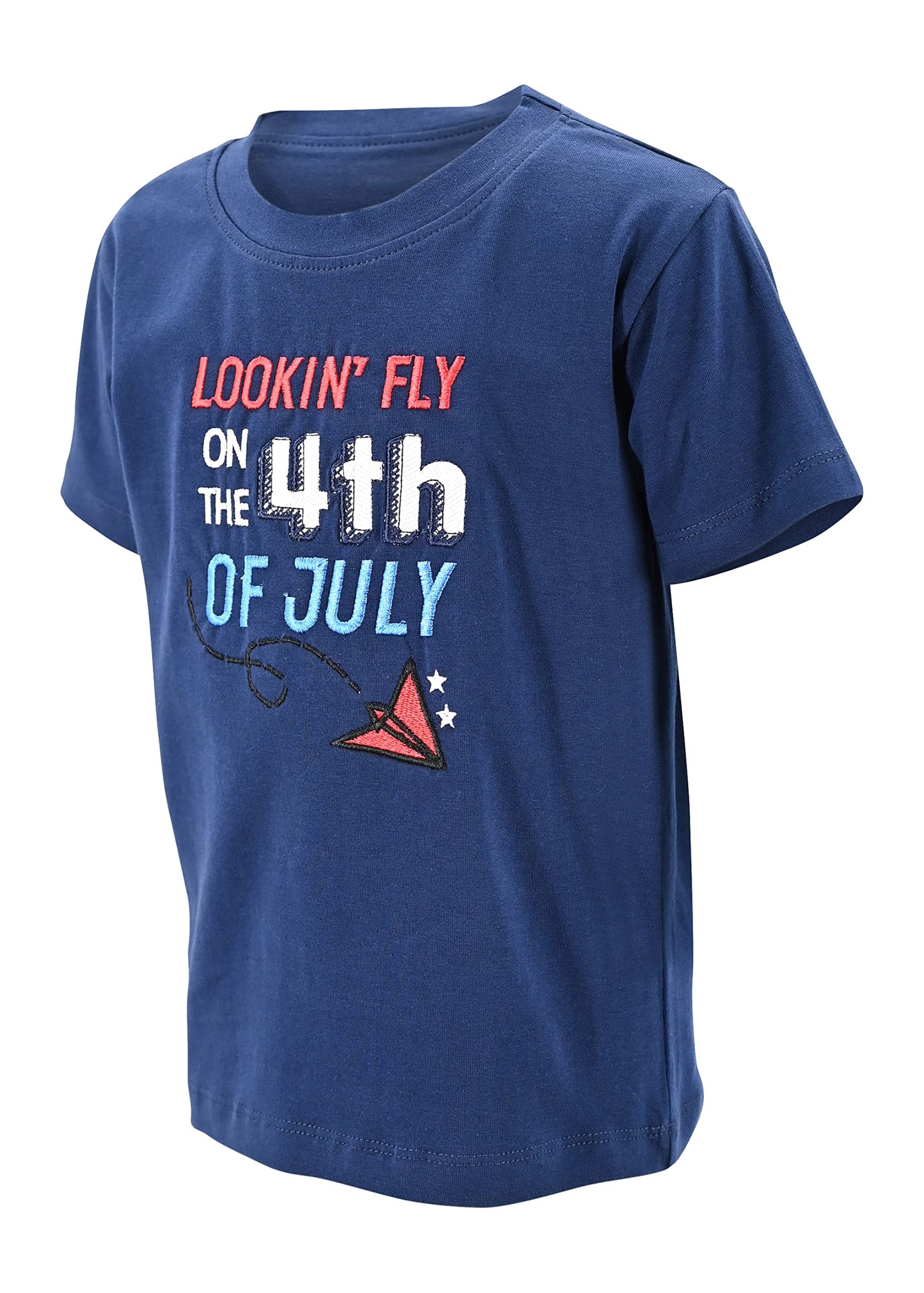 Unique Baby Boys 4Th Of July Shirt Kids Patriotic Shirt For Fourth Of July (12Y, Lookin Fly)