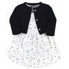Hudson Baby Baby Girls Cotton And Cardigan Set Casual Dress, Dreamer, 5T Us