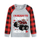 Toddler Boy Monster Truck Valentine'S Day Kids Raglan Long Sleeve Shirt Buffalo Red Plaid Tops 7T