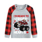 Valentine'S Day Kids Raglan Long Sleeve Shirt Monster Truck Buffalo Red Plaid Shirt Boys T-Shirts 2T