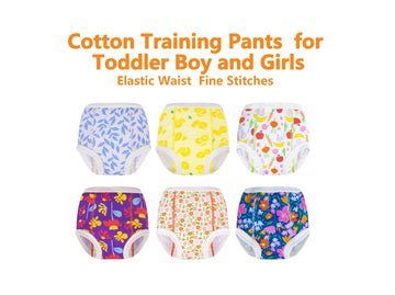 Alvababy Potty Training Pants Cotton Toddler Infant Baby Toilet Training Pants Absorbent Reusable Girls 3 Years Old Floral 4 Yea