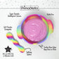 Primastella Unbreakable Silicone Non-Slip Bowl And Chew Spoon Set For Babies And Toddlers (Rainbow Swirl)