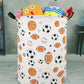 KUNRO Large Sized Round Storage Basket Waterproof Coating Organizer Bin Laundry Hamper for Nursery Clothes Toys (Balls)