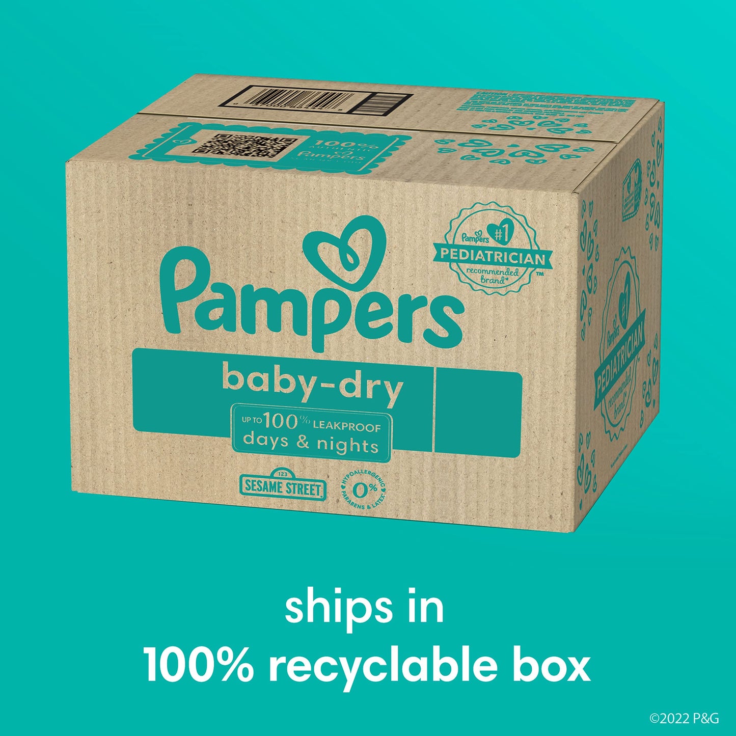 Pampers Diapers - Baby Dry - Size 3, 210 Count, Absorbent Disposable Infant Diaper (Packaging May Vary)