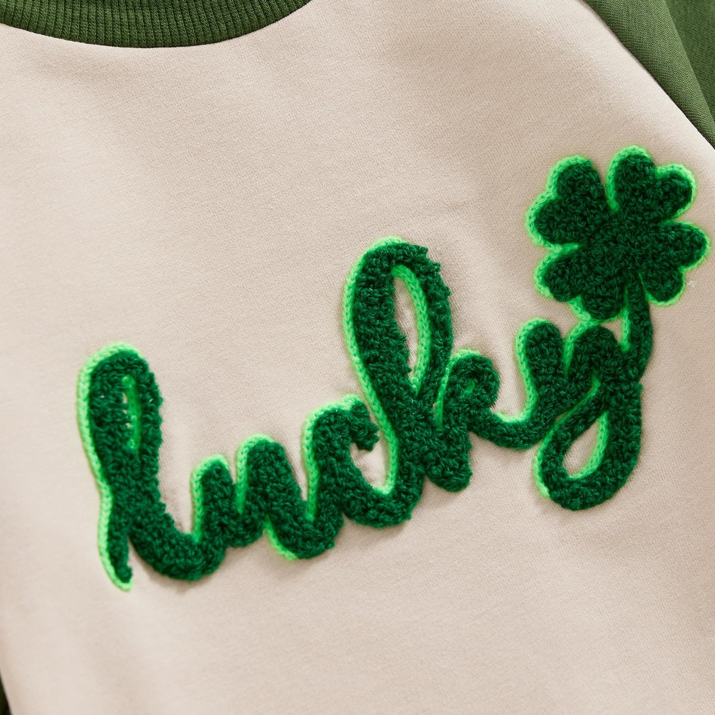 Fybitbo St Patricks Day Baby Boy Girl Outfits Lucky Shamrock Embroidery Jumpsuit Romper Pattys Day Newborn Onesie Clothes (Green