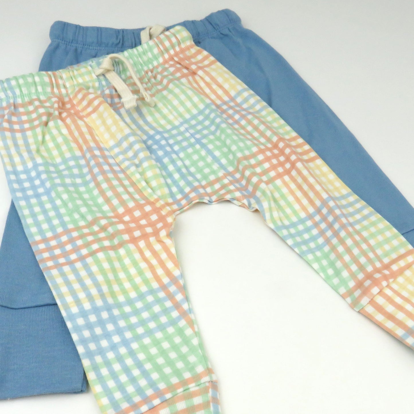 Honestbaby Multipack Honest Pants Joggers Pull On 100% Organic Cotton For Infant Baby And Toddler, Boys, Girls, Unisex, Seersuck