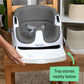 Ingenuity Baby Base 2-In-1 Booster Feeding And Floor Seat With Self-Storing Tray - Slate