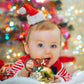 2pcs Christmas Baby Silicone Teether Christmas Tree and Bear Teething Ring Christmas Teething Toys Toddler Teething Chew Toys Ch