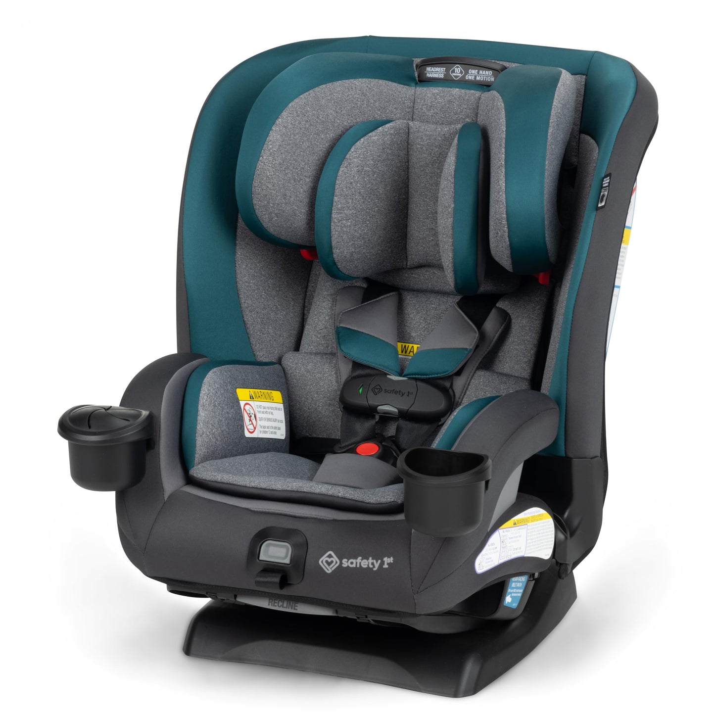Safety 1st EverSlim 4-in-1 Convertible Car Seat, SecureTech Chest Clip, Ultra-Slim, 4-Mode Infant to Booster, Baby Car Seat, Fit