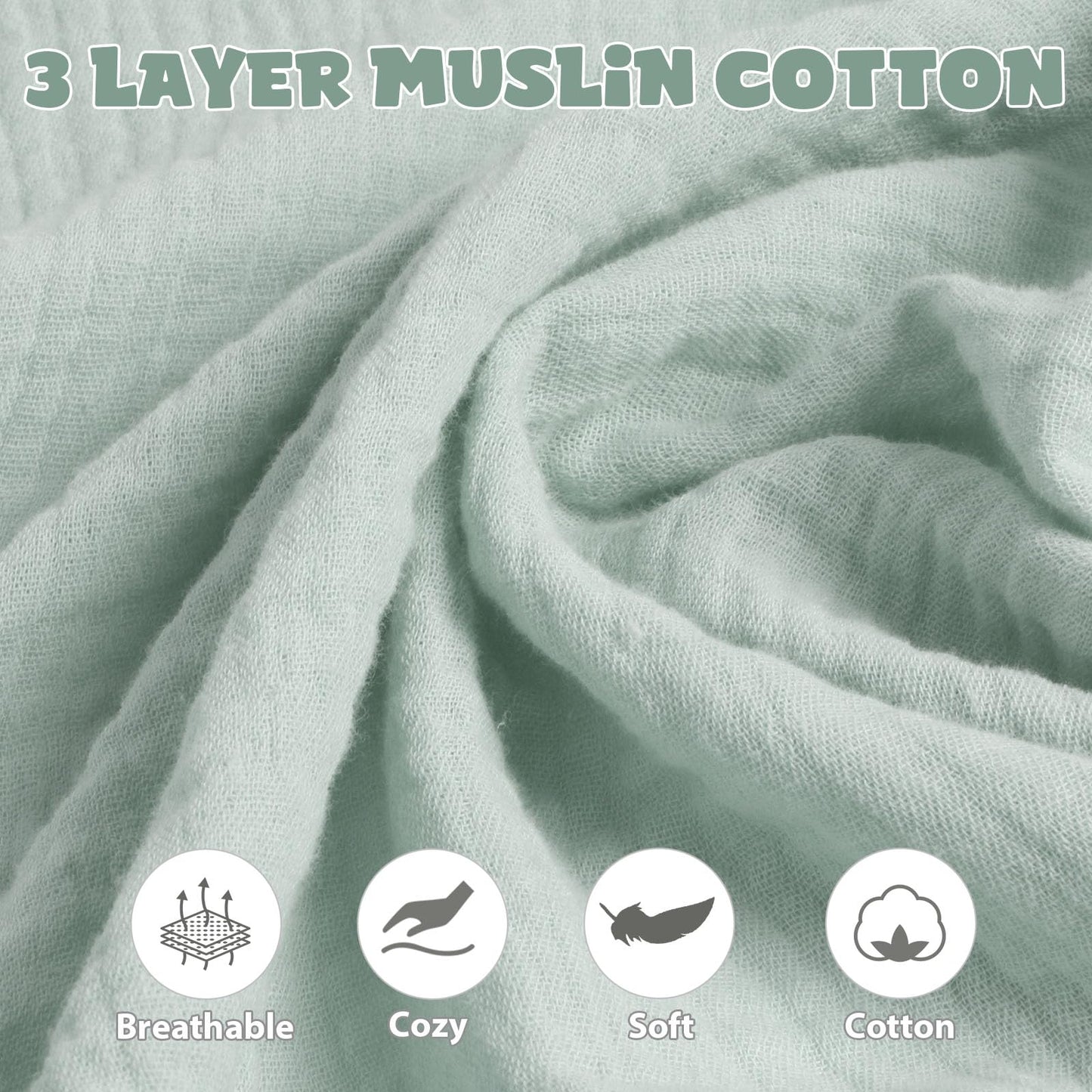 Muslin Car Seat Cover For Babies, Baby Carseat Cover For Boys Girls, Lightweight Infant Car Seat Canopy, Breathable Stroller Cov