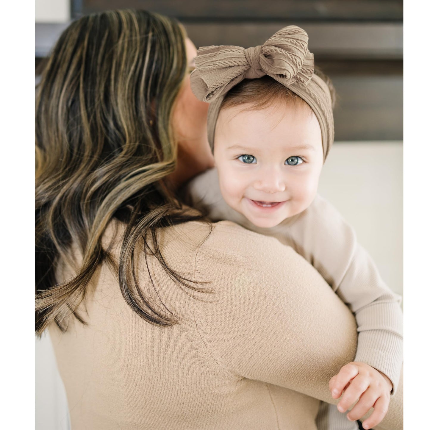 Prohouse 8 Pack Baby Headbands Soft Nylon Hairbands Hair Bows For Newborns Infants Toddlers And Baby Girls Elastic Hairbands For