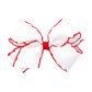 Wee Ones Baby Girls Medium Classic Grosgrain Moonstitch Hair Bow on a WeeStay Clip - White w/Red Stitching,One Size