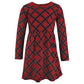 Hudson Baby Baby Girls Cotton Dresses Casual Dress, Black Red Plaid, 12-18 Months Us