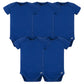 Gerber Baby 5 Pack Onesies Multi-Packs Bundle Interlock 180 Gsm, Blue, 3-6 Months