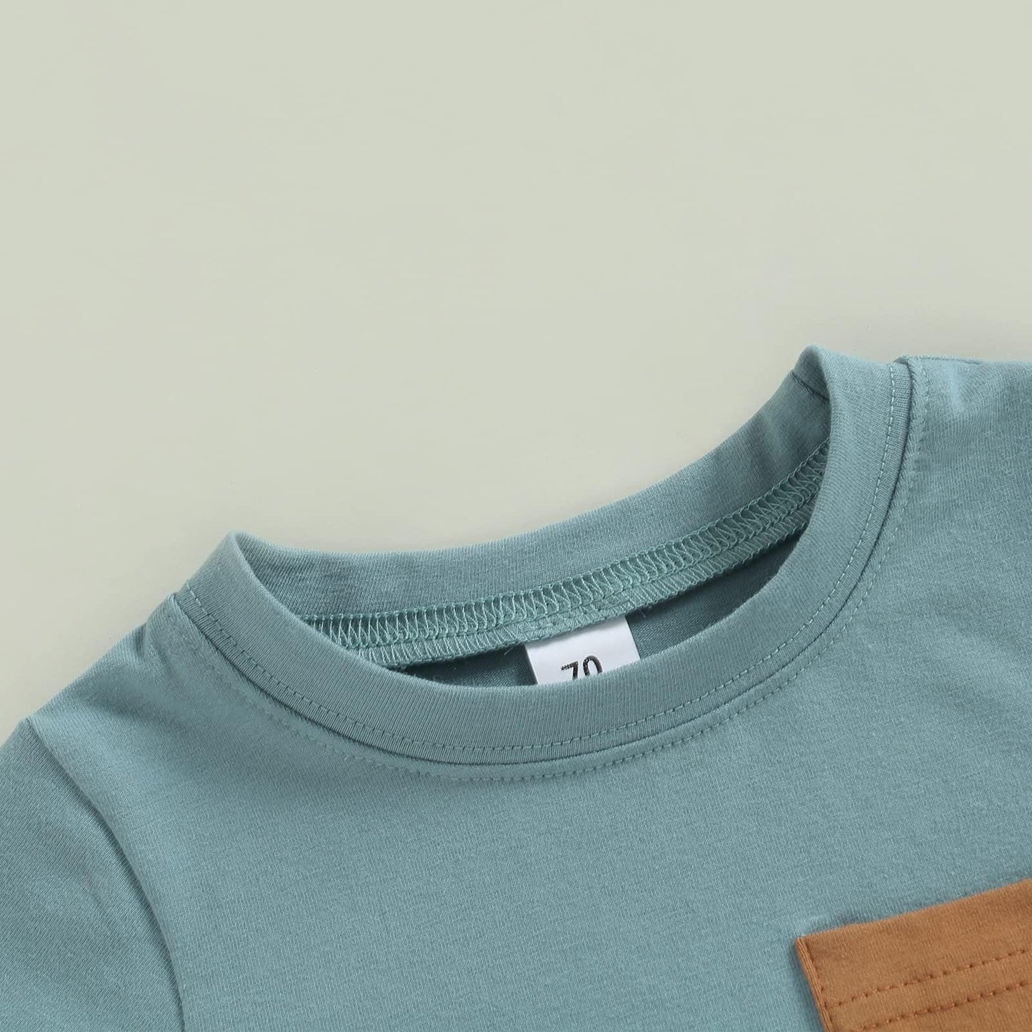 Fhutpw Baby Toddler Boy Clothes Summer Outfits 6 12 18 24 Months Patchwork Short Sleeve T Shirt & Shorts Sets With Pockets