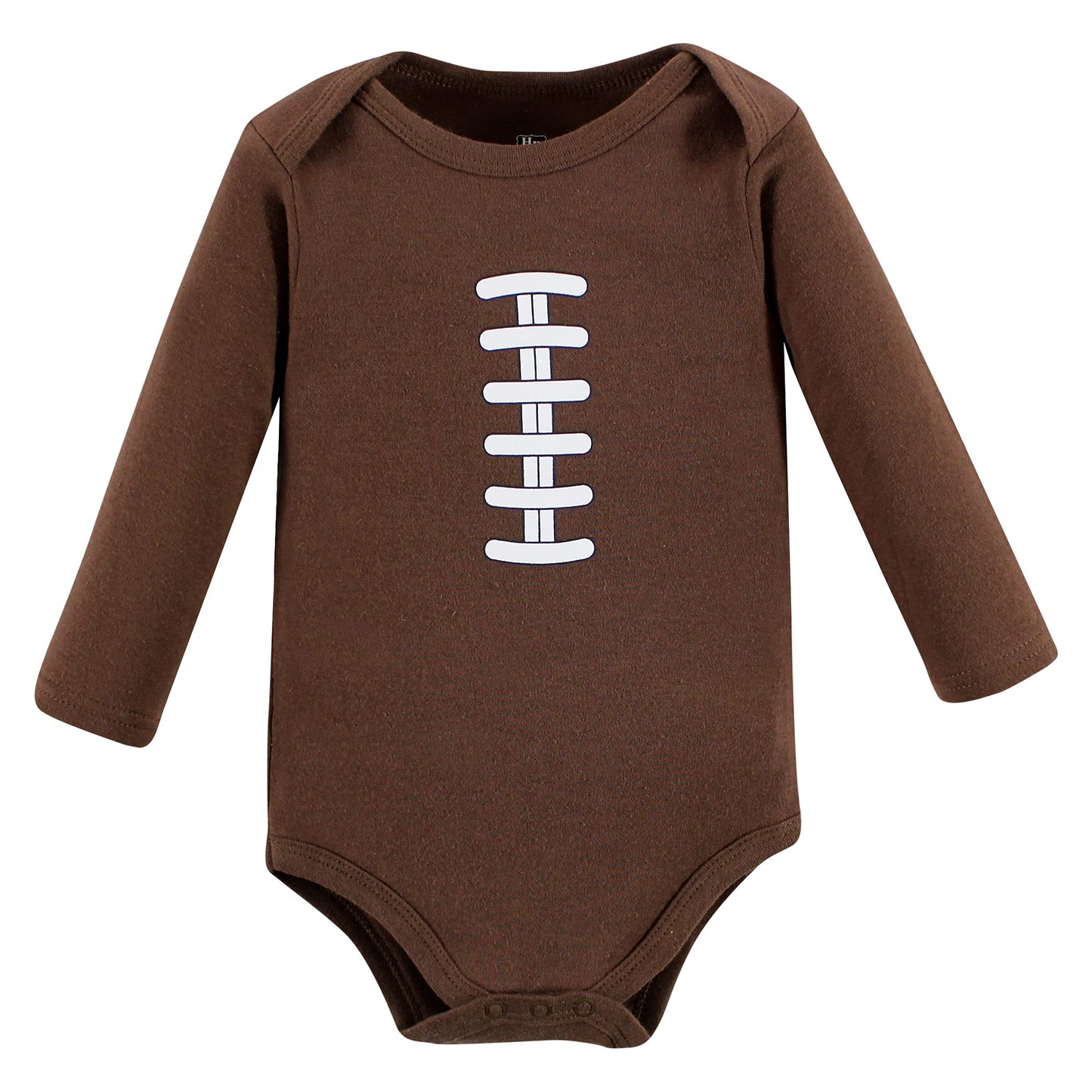 Hudson Baby Baby Girls 17955Xl Hudson Unisex Cotton Long Sleeve Bodysuits Football Buddy 9 12 Months, Football Buddy, 9-12 Month