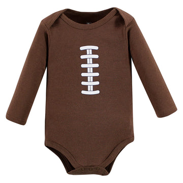 Hudson Baby Baby Girls Long-Sleeve Bodysuits Hudson Unisex Cotton Long Sleeve Bodysuits Football Buddy 6 9 Months, Football Budd