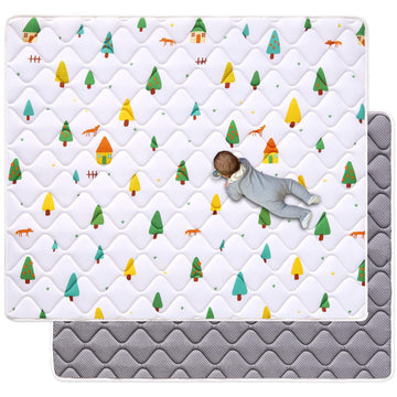 Premium Foam Baby Play Mat 6 Ft X 4 Ft, Extra Large Activity Playmats For Babies,Toddlers, Infants, Soft Thicker Sponge Baby Mat