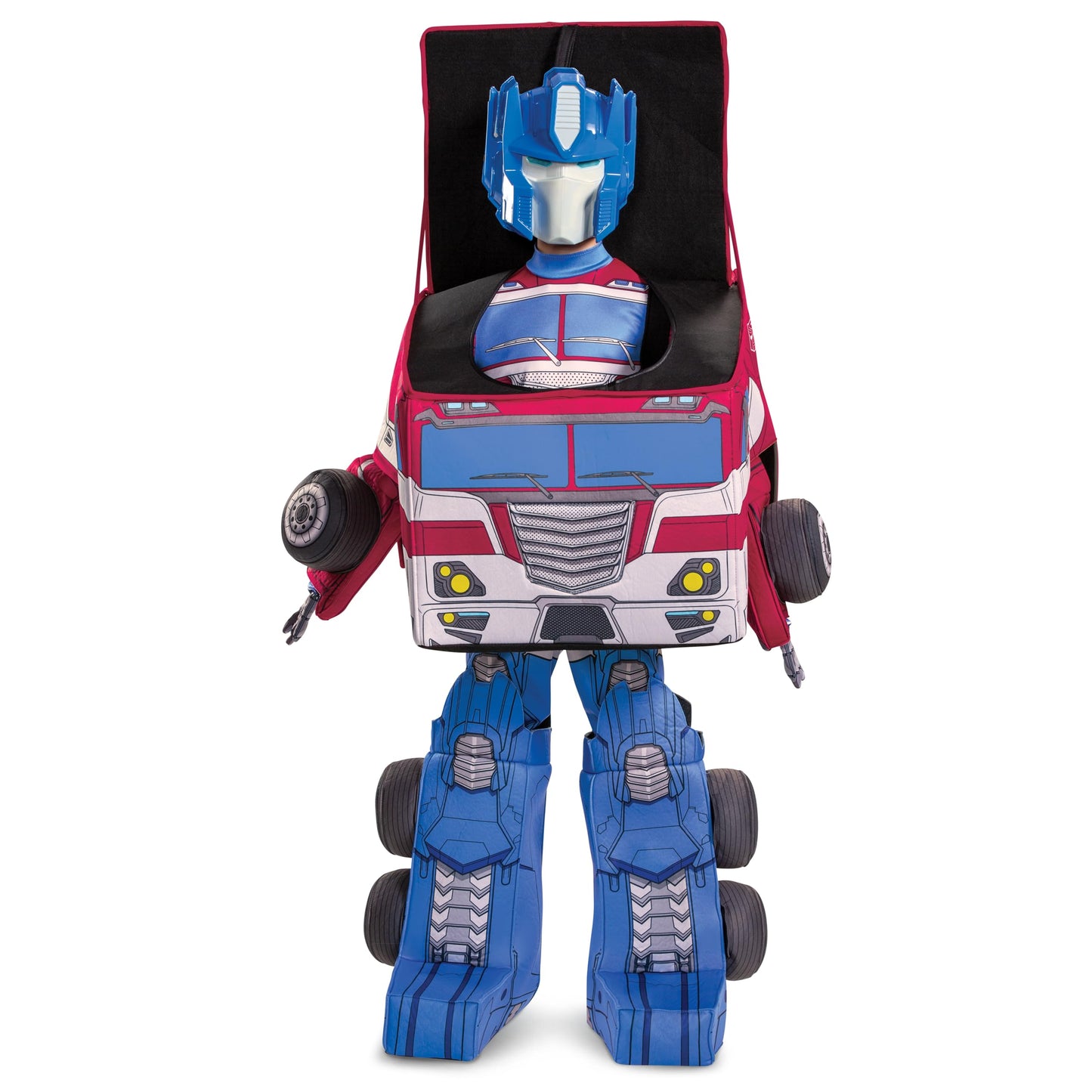 Disguise Optimus Prime Costume, Official Converting Transformer Costumes For Boys, Convertible Character Suit, Kids Size Small (
