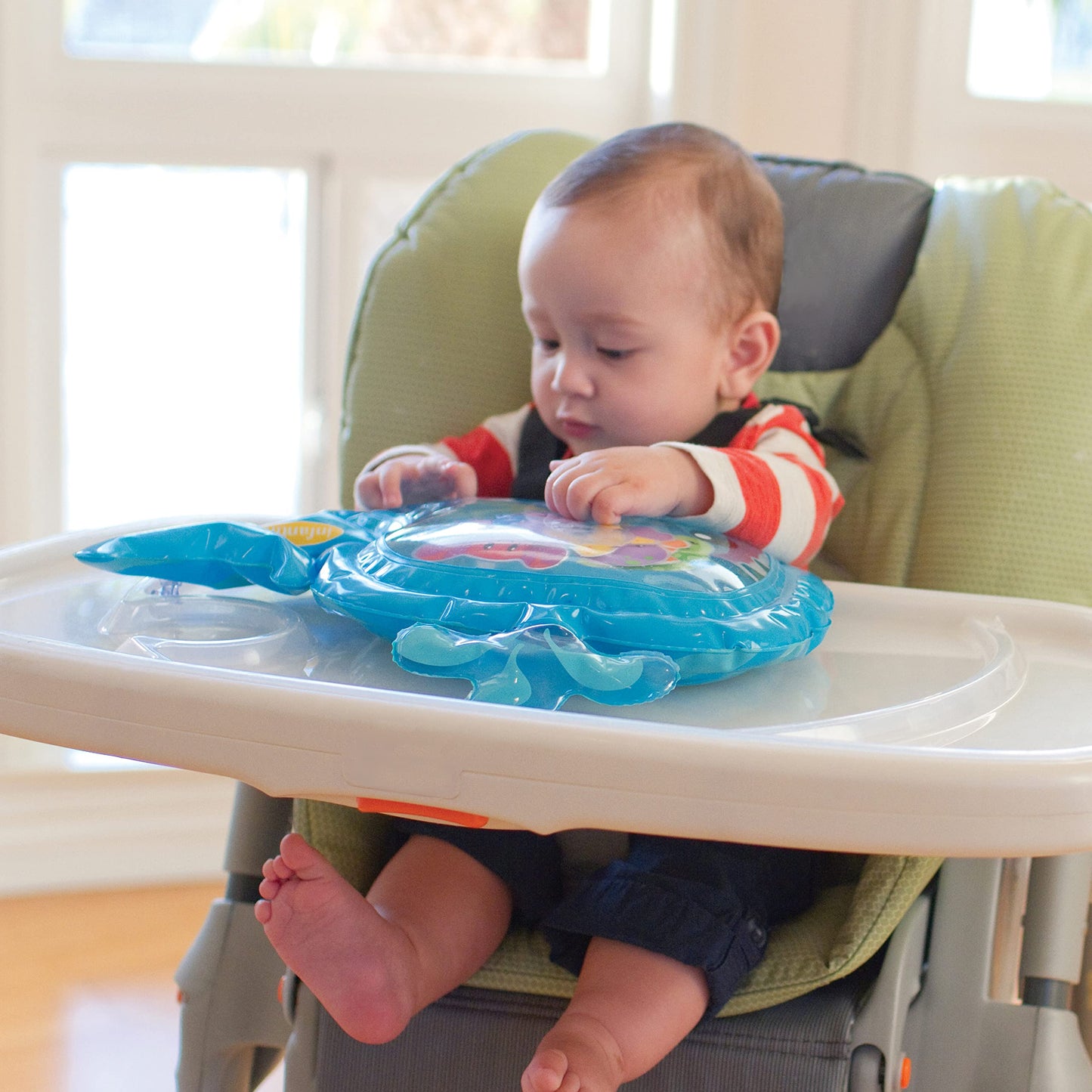 Infantino Pat & Play Water Mat - Whale Themed Water Mat for Infants and Older Babies, Tummy Time and Sensory Play