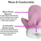 N'Ice Caps Baby Toddler Mittens Kids 2 Pairs Fleece Gloves Winter Warm Sherpa Lined (Pink/Light Purple Pack, 2-3 Years)