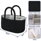 Baby Diaper Caddy Organizer For Girl Boy Cotton Rope Nursery Storage Bin Basket Portable Holder Tote Bag For Changing Table Car