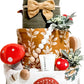 Forest Mushroom Diaper Cake - Handmade 3 Tier Baby Shower Gift, Woodland Theme Diaper Cake, Girl, boy, Gender Neutral, Unisex Di