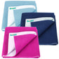 Bumpers AntiPiling Quick Dry & Absorbent Sheet Polycotton Baby Bed Protecting Waterproof Mat (Rani Pink, Dark Blue, Light Blue,