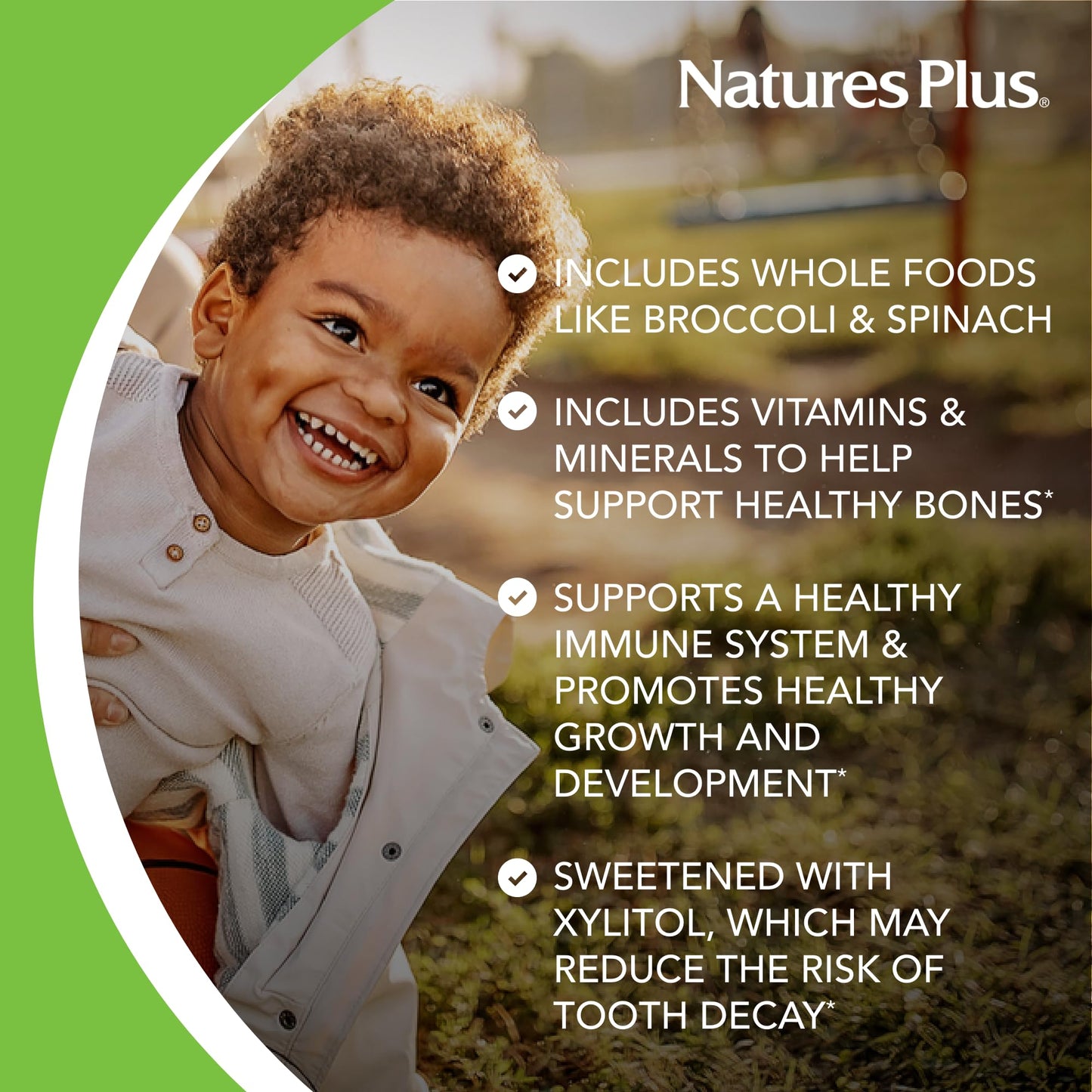 Natures Plus Animal Parade Sugar-Free Children'S Multivitamin - Assorted Cherry, Grape & Orange Flavors - 90 Chewable Tablets -