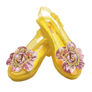 Disney Princess Beauty And The Beast Belle Sparkle Shoes, Official Disney Costume Accessories, Age Grade 4+, Fits Up To Size 6
