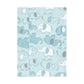 Hudson Baby Unisex Baby Cotton Flannel Burp Cloths, Boy New Elephant 4-Pack, One Size