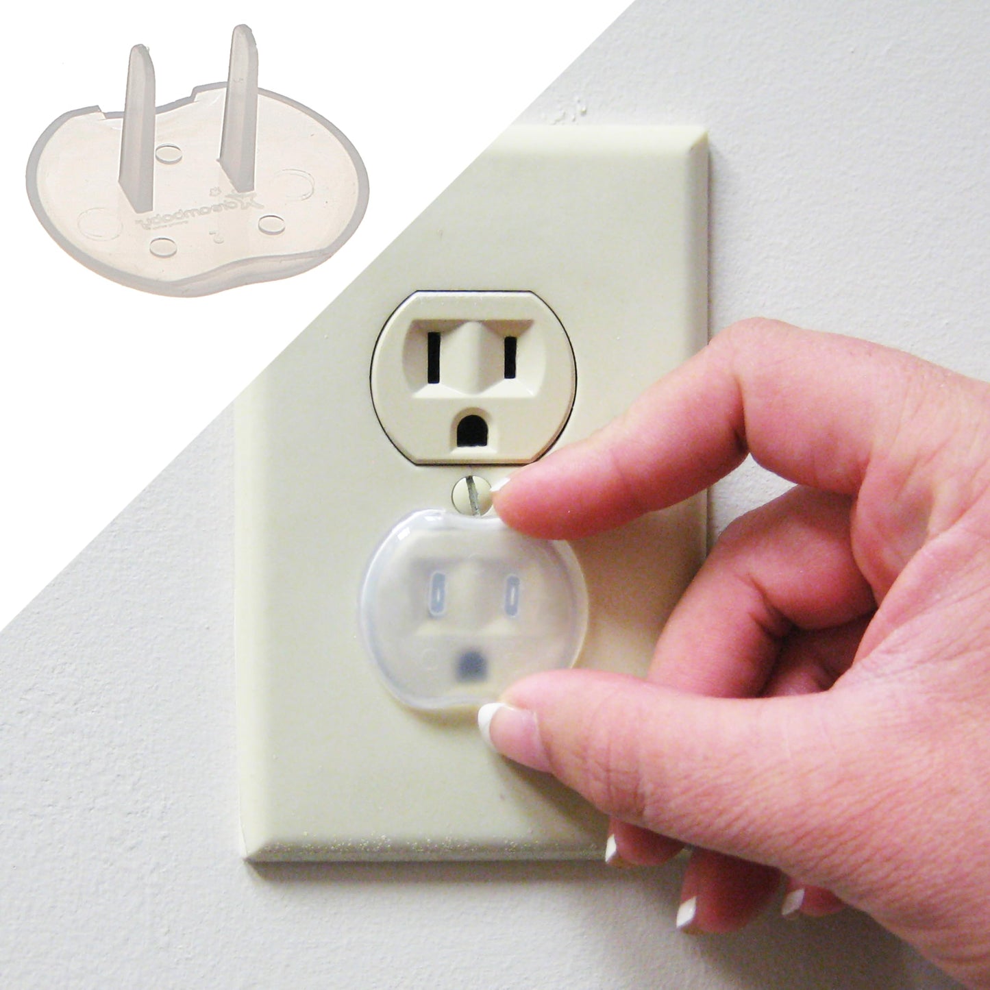 Dreambaby Plastic Baby Safety Outlet Plug Covers - 24 Pack - Outlet Covers Baby Proofing