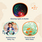 B. toys- B. baby- Sensory LightUp Baby Rattle- Textured Ball with Holes - Glowing Lights & Rattle - Infants, Babies - Grab n Glo