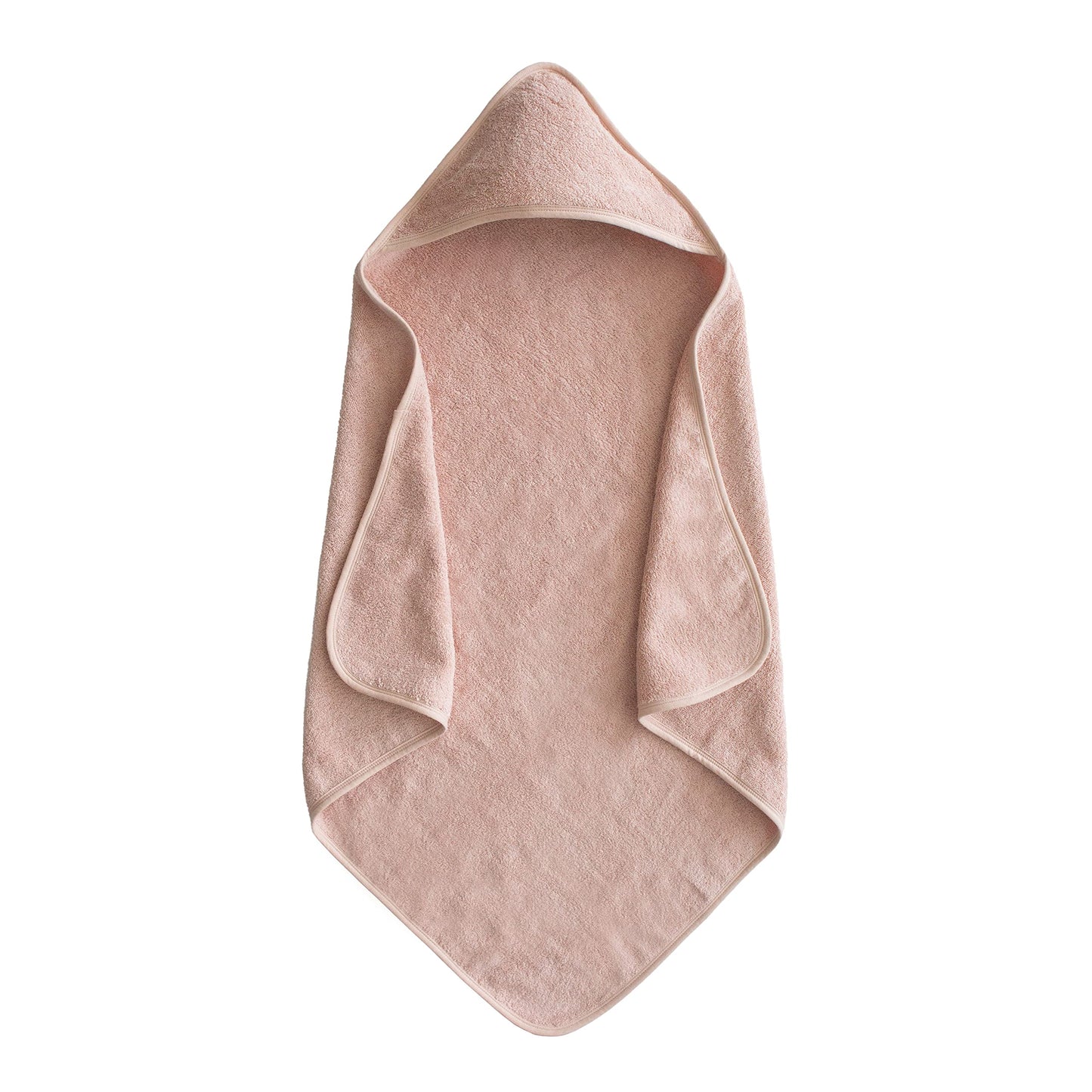 Mushie Baby Hooded Towel | Organic Cotton (Blush)
