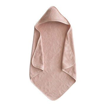 Mushie Baby Hooded Towel | Organic Cotton (Blush)