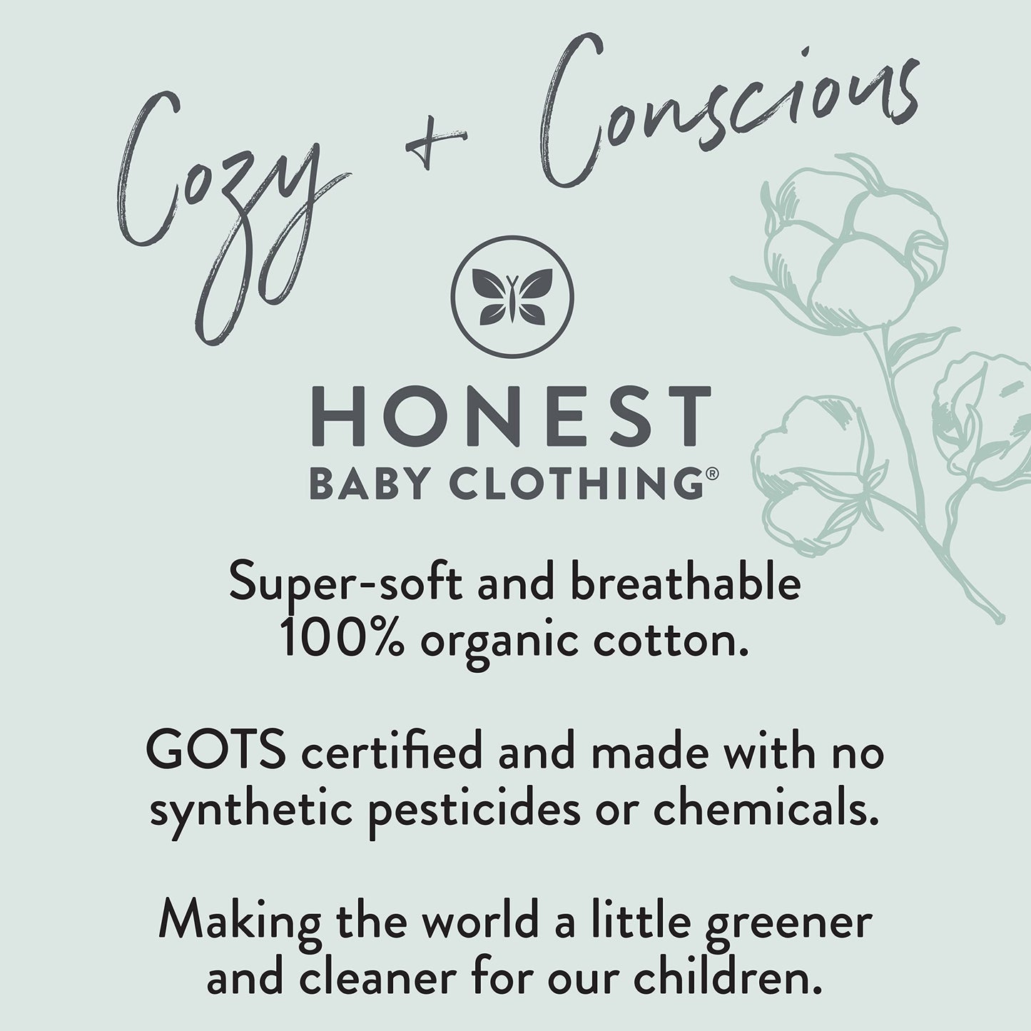 Honestbaby Organic Cotton Multi-Layer Burp Cloths Multipack, 4-Pack Blue Painted Buffalo Check, One Size