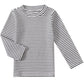 Little Girls Boys Long Sleeve Tee Shirts Kids Cotton Striped Crew Neck Tops (White,5T)